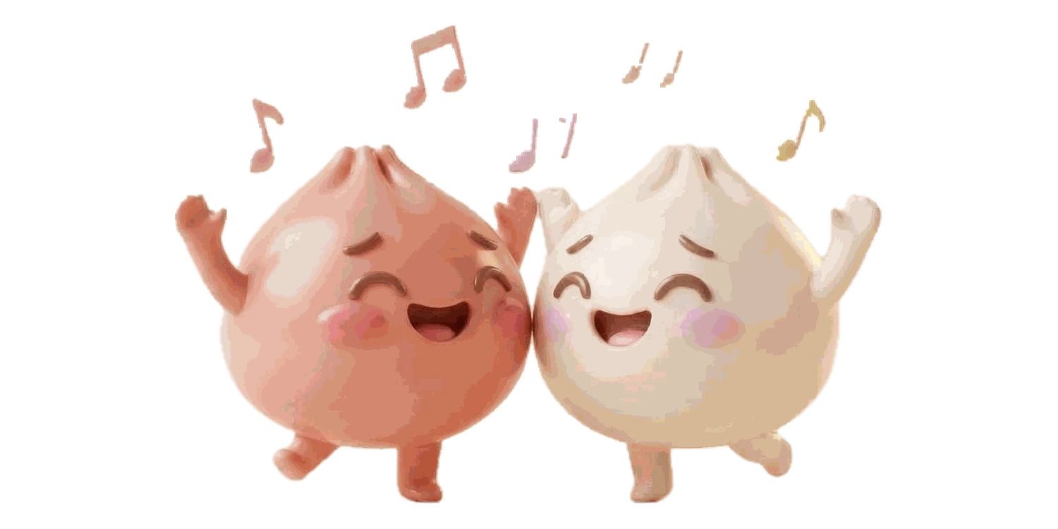 Mimi and Momo dancing together